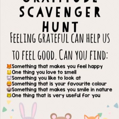 gratitude scavenger hunt